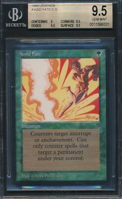 Legends Avoid Fate BGS 9.5 Graded Magic MTG (9201) -magicgraders- - Image 1 of 3