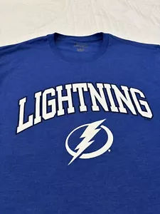 Fanatics Tampa Bay Lightning NHL Men’s Large T-shirt New With Tag Blue - Picture 1 of 3