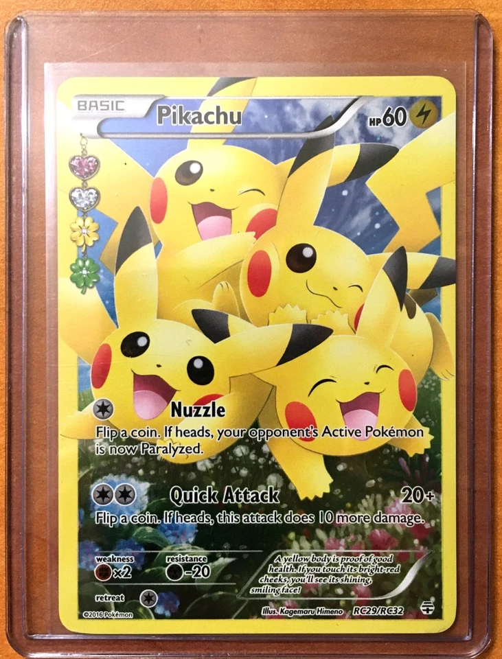 Pokemon Pikachu 2016 Radiant Collection Full Art Pokemon Generations RC29/RC32 - Image 1 of 2