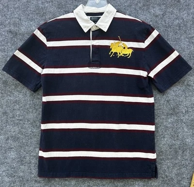 Vintage POLO Ralph Lauren Shirt Boys Large 14-16 Big Pony Flag Rugby Preppy - Image 1 of 4