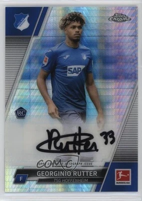 2021 Chrome Bundesliga Prism Refractor 115/175 Georginio Rutter Rookie Auto RC - Image 1 of 3