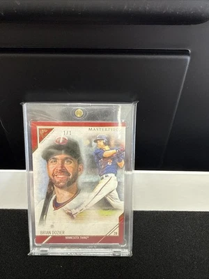 2017 Topps Gallery RED MASTERPIECE Brian Dozier - 1/1 - Image 1 of 2