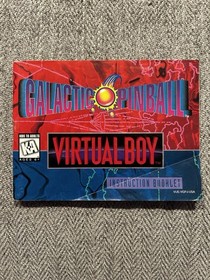 Nintendo Virtual Boy Galactic Pinball Instruction Booklet Manual, 1995 Vintage