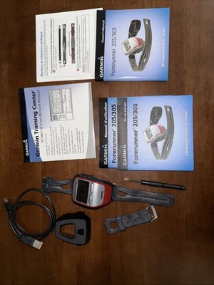 Garmin Forerunner 305 GPS Receiver W/ Heart Rate Monitor Running Fitness Watch - Image 1 of 4