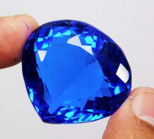 Natural 117.20 Ct Mind Blowing AA+ Blue Tanzanite Pear Cut Certified Gemstone - Picture 1 of 4
