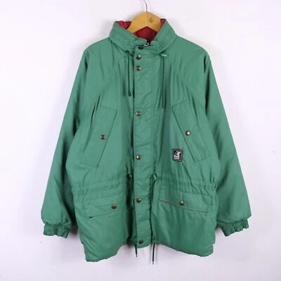 Chaqueta K-Way Vintage Talla XL Hombre Poliéster Verde Deportiva Cómoda Logo Foto 1 de 4