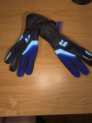 Russell Thermal Running Gloves Unisex Sm/Med Black w/Blue Pocket for Key Warm! - Image 1 of 4