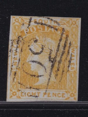 Sello 8P de Nueva Gales del Sur CANC EN MUY BUEN ESTADO / ¡ALTO VALOR! Foto 1 de 2