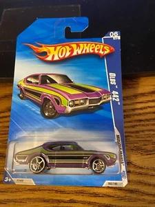 2009 Hot Wheels #82 Muscle Mania 6/10 OLDS 442 Purple Variation - Bild 1 von 2
