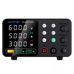 0-60V 5A Bench Power Supply Charger with CV & CV. Includes USB port & cables - Picture 1 of 5
