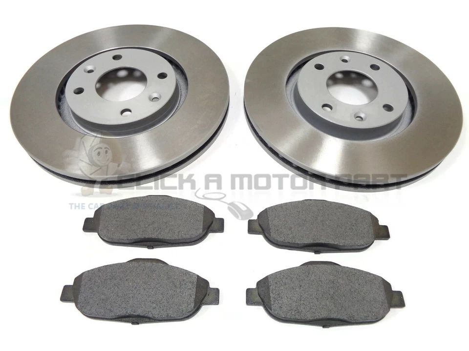 CONJUNTO DE DISCOS E PASTILHAS DE FREIO DIANTEIRO PEUGEOT 308 MODELOS ESPORTIVOS 2007-2012 NOVO - Imagem 1 de 1
