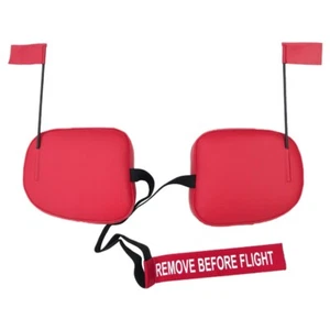 Aviat Husky A-1A Cowl Plugs w/ RBF Streamer (Color: Red) - Picture 1 of 1