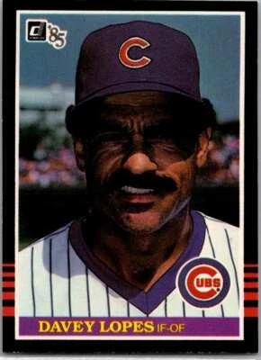 Davey Lopes #604 1985 Donruss Chicago Cubs - Image 1 of 2