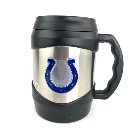 Indianapolis Colts Massive 60oz Stainless Steel Coffee Mug Hot Cold Travel Lid Cover