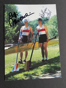 WERREMEIER & HAACKER Olympiagold Rudern signed Autogrammkarte 10x15 - Picture 1 of 2