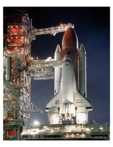 1984 NASA Space Shuttle Challenger Mission STS-41B 8x10 Photo On 8.5" x 11" - Picture 1 of 1