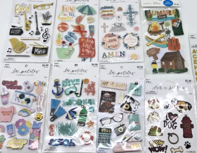 The Paper Studio -La Petites' Scrapbook Stickers 3D Lot of 9 - Image 1 of 4