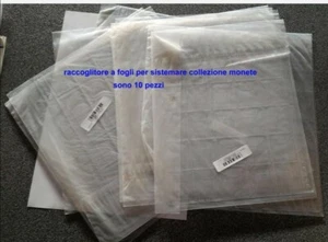 RACCOGLITORE MONETE PER COLLEZIONE CON 30 CASELLE A FOGLIO - Foto 1 di 2