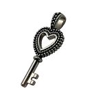 Vintage Key Heart Pendant Love Large Decorative Bale