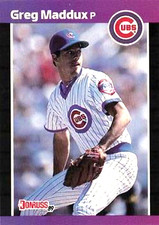 1989 Donruss #373 Greg Maddux Period After Inc. One Asterisk Chicago Cubs HOF
