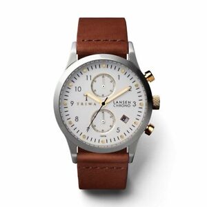 Triwa Unisex Watch Wrist Watch LCST106-CL010212 Ivory Lansen Chrono Leather
