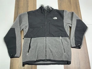 The North Face Mens M Gray Denali Fleece Jacket Windbreaker Full Zip Polartec - Picture 1 of 11