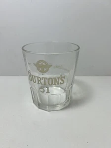 Burtons 51 An American Distilling Co Est 1892 Whiskey Glass - Picture 1 of 8