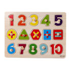 Wooden Number Letter Doll Puzzle Jigsaw Early Learning Education Toy For Kid Aus