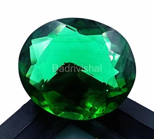 100 Ct Certified Natural Czech Republic Green Moldavite Oval Loose Gemstone EKS - Picture 1 of 8