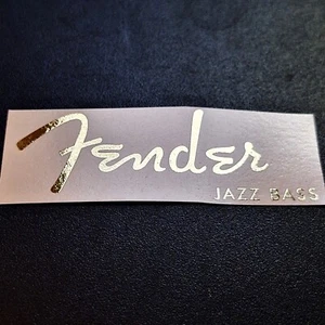 Jazz Bass Headstock Decal Solid Gold Waterslide Transfer NEW - Picture 1 of 1