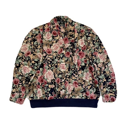 Впечатления плюс женщин Топ размер 20 бюст 110 см цветочный длинным рукавом винтажный - Изображение 1 из 4