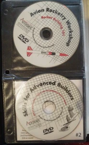 2 dvdModel Rocket Rocketry Apogee video workshop+Advanced builder's skills DVD - Picture 1 of 3