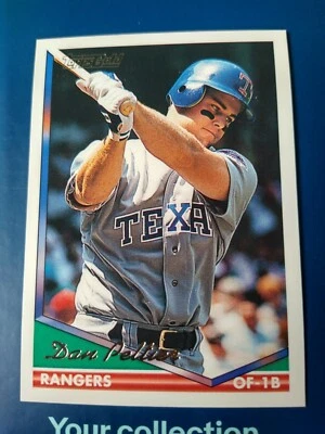 1994 Topps Baseball GOLD Dan Peltier #441 Texas Rangers  - Image 1 of 2