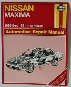 Manual de reparación automotriz Haynes 1341 Nissan Máxima 1985-1991 - Imagen 1 de 4