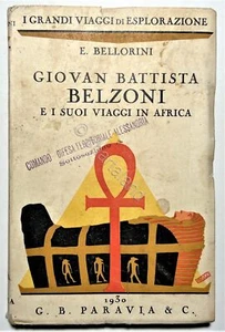 E. Bellorini - Giovan Battista Belzoni und seine Reisen nach Afrika - Aufl. 1930 - Bild 1 von 3