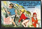 C6676 Humour Better Not Go All the Way up Cardtoon postcard