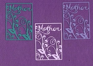 MOTHER die cuts scrapbook cards - Picture 1 of 1