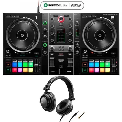 Hercules DJCONTROL INPULSE 500 Controller Dj 2Deck USB +HDP DJ45 Cuffia Dj Pro - Immagine 1 di 4