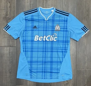 Adidas 2010-11 Olympique Marseille Away Trikot Kit Französisch Fußball Blau Herren XXL - Bild 1 von 12