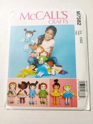 7582 McCalls Crafts Sewing Pattern.  Doll And Clothes - Image 1 of 3