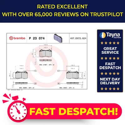 Juego de pastillas de freno para ALFA ROMEO SPIDER 916 3.0 delantero 94 a 05 Brembo 71770978 nuevo Foto 1 de 4