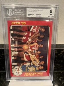 1985 STAR SLAM DUNK SUPERS 5X7 #1 GROUP PHOTO W/ MICHAEL JORDAN RC BGS 8 - Picture 1 of 2