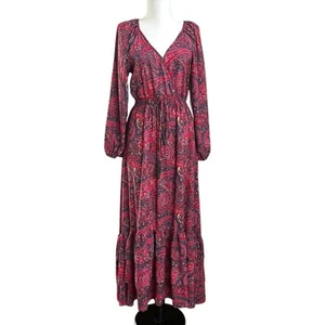 Maxi Vestido Anthropologie Boemo Cachemira en Niveles Pequeño M Fluido Hada Boho Casa de Campo  - Imagen 1 de 13