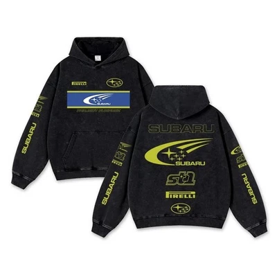 Retro Subaru St1 Racing Sudadera con Capucha Lavada MotoGP Campeón del Mundo Foto 1 de 3