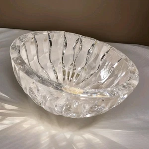 Miller Rogaska Heavy Crystal Bowl 10" dia 5" deep 1/2" thick Rim Centerpiece - Picture 1 of 21