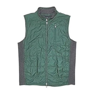 Chaleco Fairway & Greene The Natural Baruffa Lana Merino Hombres Talla Mediana Verde Gris Foto 1 de 4