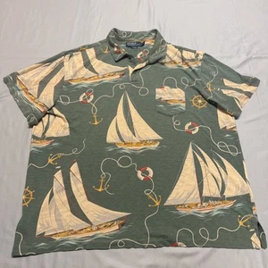 DE COLECCIÓN POLO RALPH LAUREN Velero Náutico GOLF Camisa DE COLECCIÓN PARA HOMBRES TALLA XXL - Imagen 1 de 10