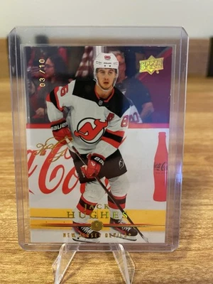 2023-24 Jack Hughes Extended Series High Gloss GOLD! 3/10 T-12 New Jersey Devils - Image 1 of 3