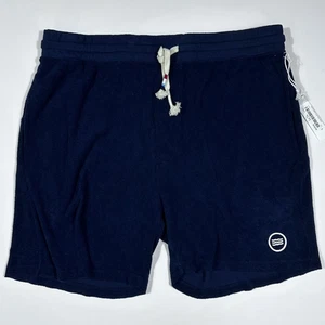 $118 SOL ANGELES Pantalones Cortos Para Hombre Talla XXL 2XL Informales 100% Algodón Azul Marino con Cordón - Imagen 1 de 5