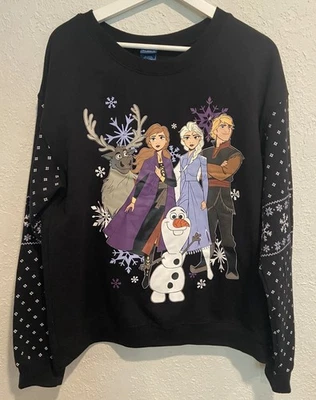 Moletom Disney Frozen II Light Up L 11-13 infantil Natal feriado filme merch - Imagem 1 de 4